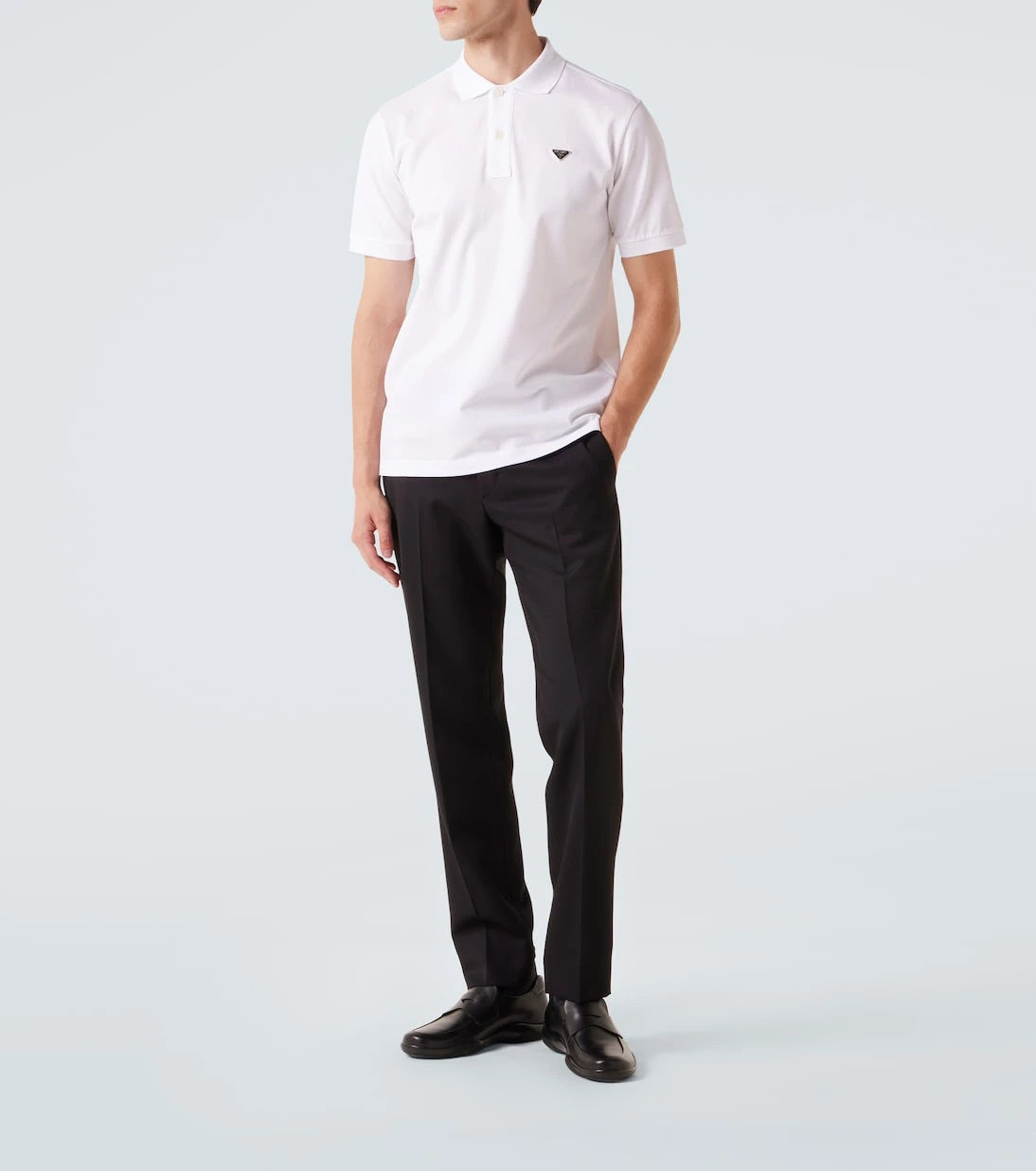 Prada - Logo cotton polo shirt