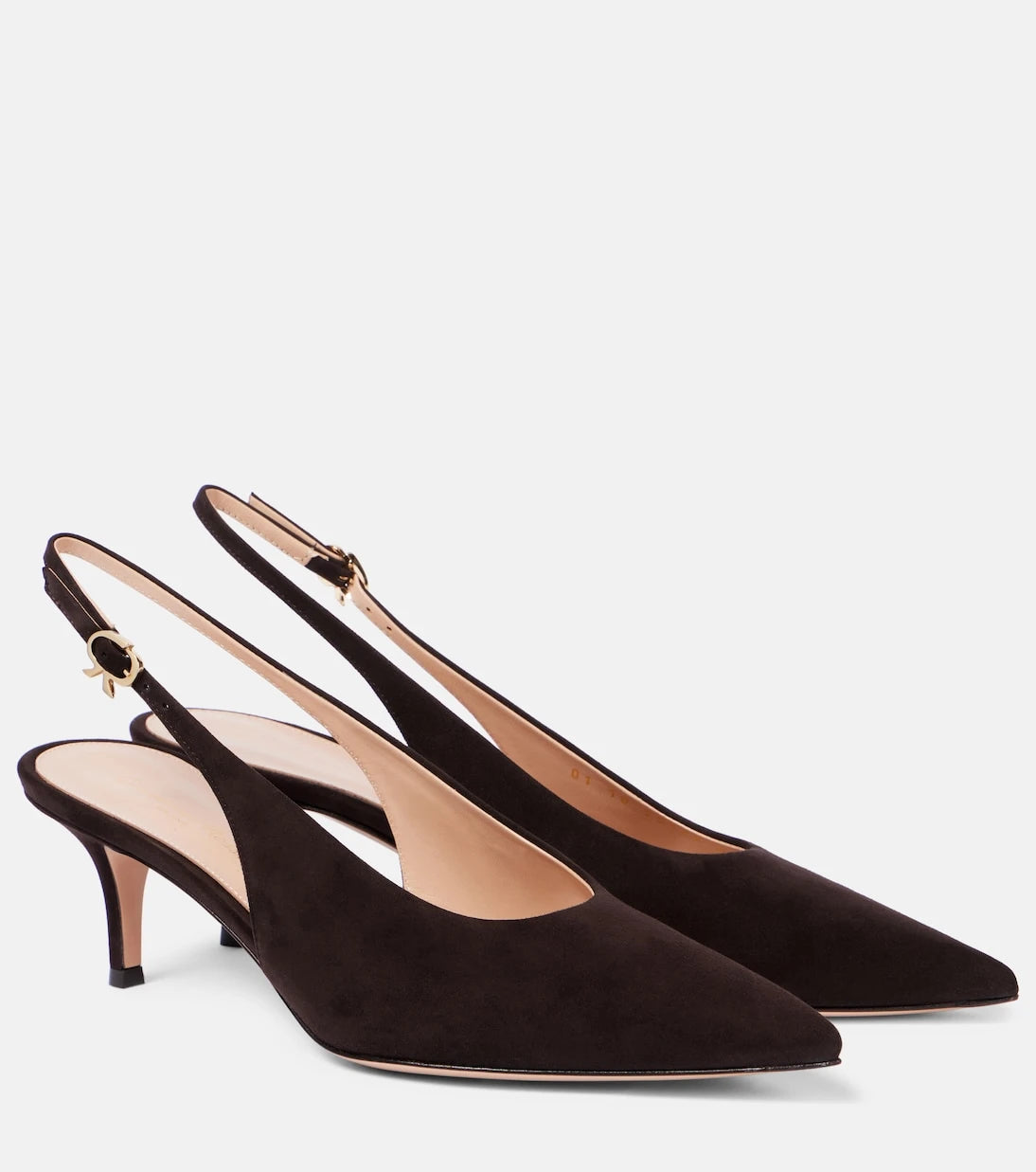 Gianvito Rossi - Robbie 55 suede slingback pumps