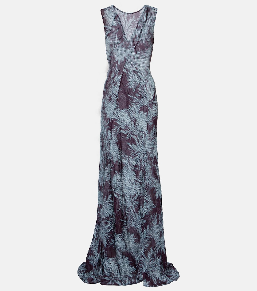 Dries Van Noten - Printed chiffon gown