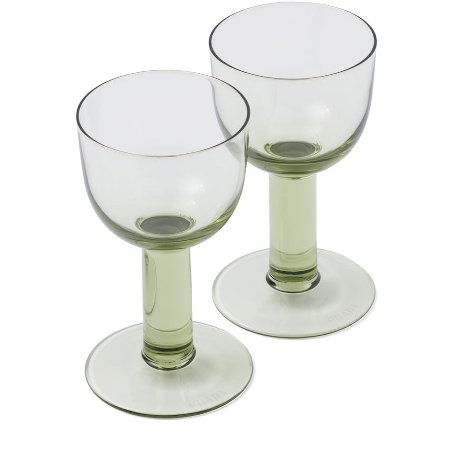 Set of 2 Plinth White Wine Glasses