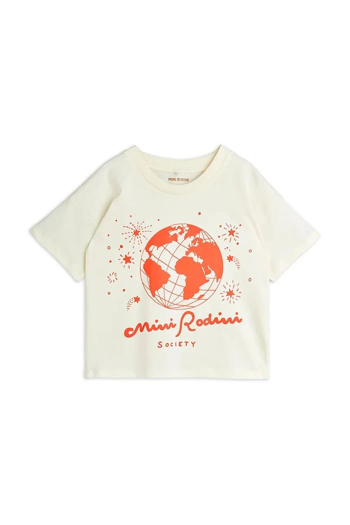 Детска памучна тениска Mini Rodini Mini Rodini society