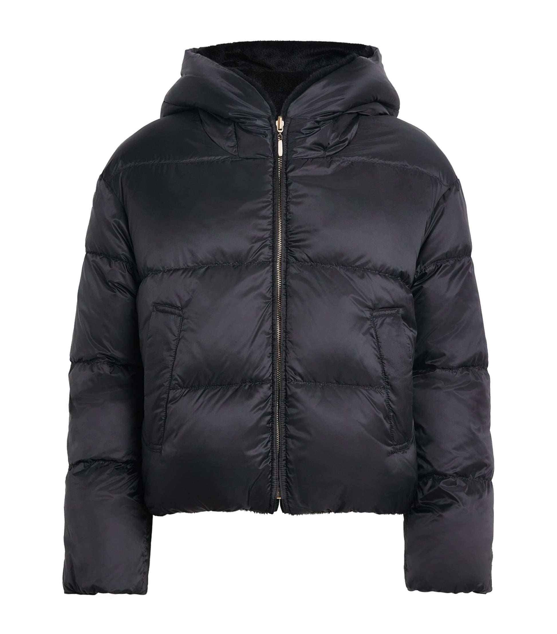 Max Mara Black Reversible Quilted Jacket