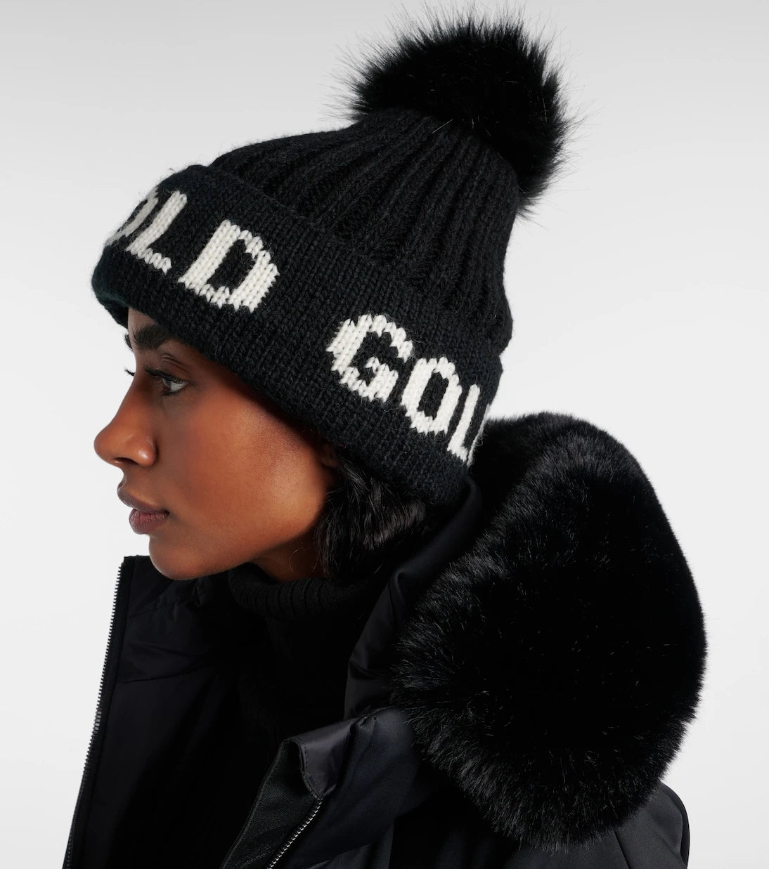 Goldbergh - Hodd logo ribbed-knit beanie