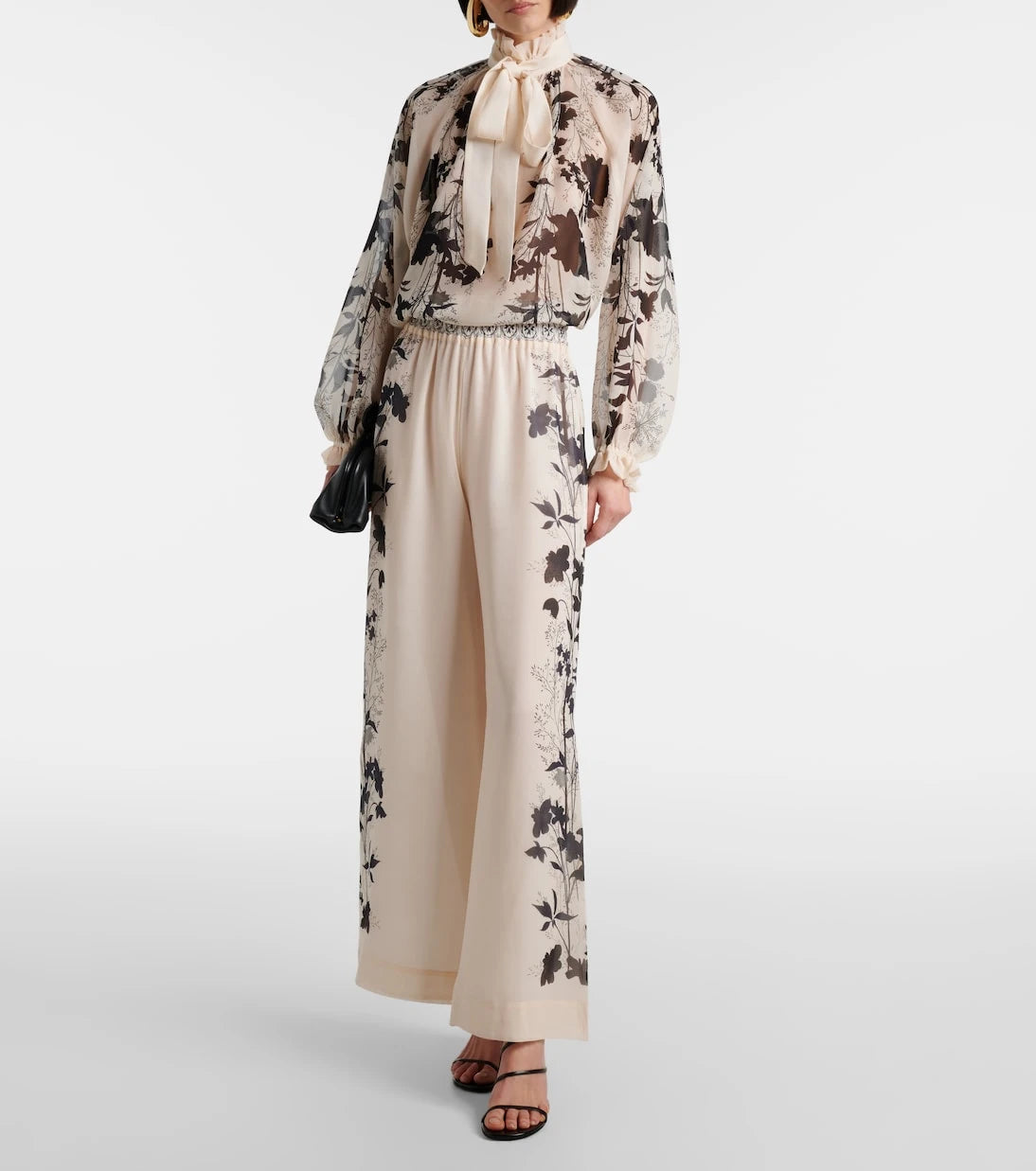 La DoubleJ - Printed silk palazzo pants