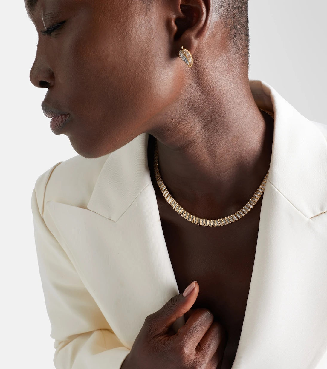 Anita Ko - Zoe 18kt gold choker with diamonds