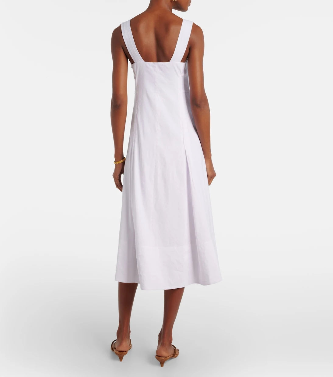 Vince - Linen-blend midi dress