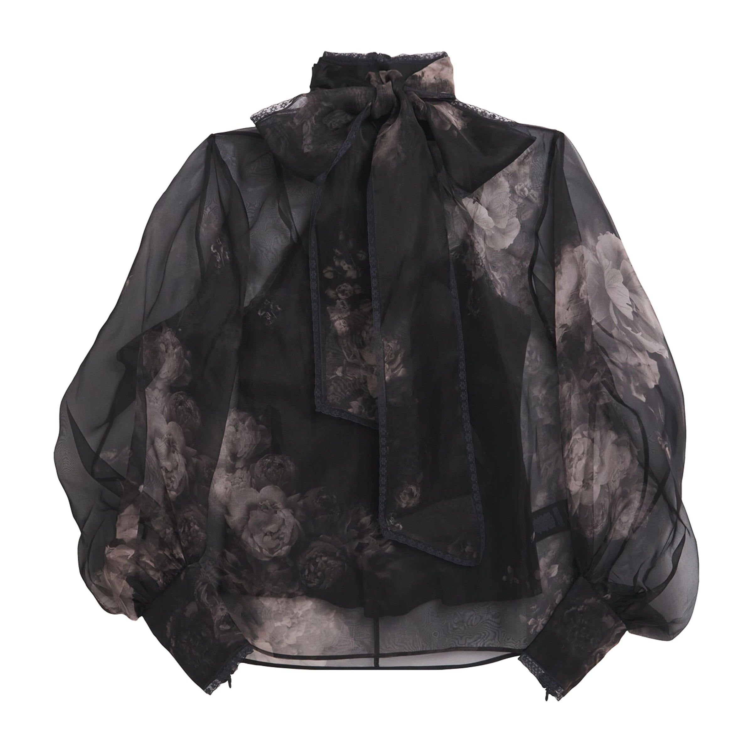 Zimmermann Black Silk Hypnotic Pussybow Blouse