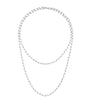 Small White Gold Santos de Cartier Long Chain Necklace