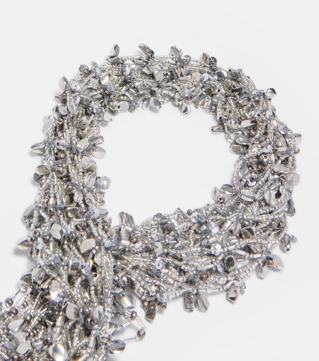 Dries Van Noten - Embellished fringed necklace