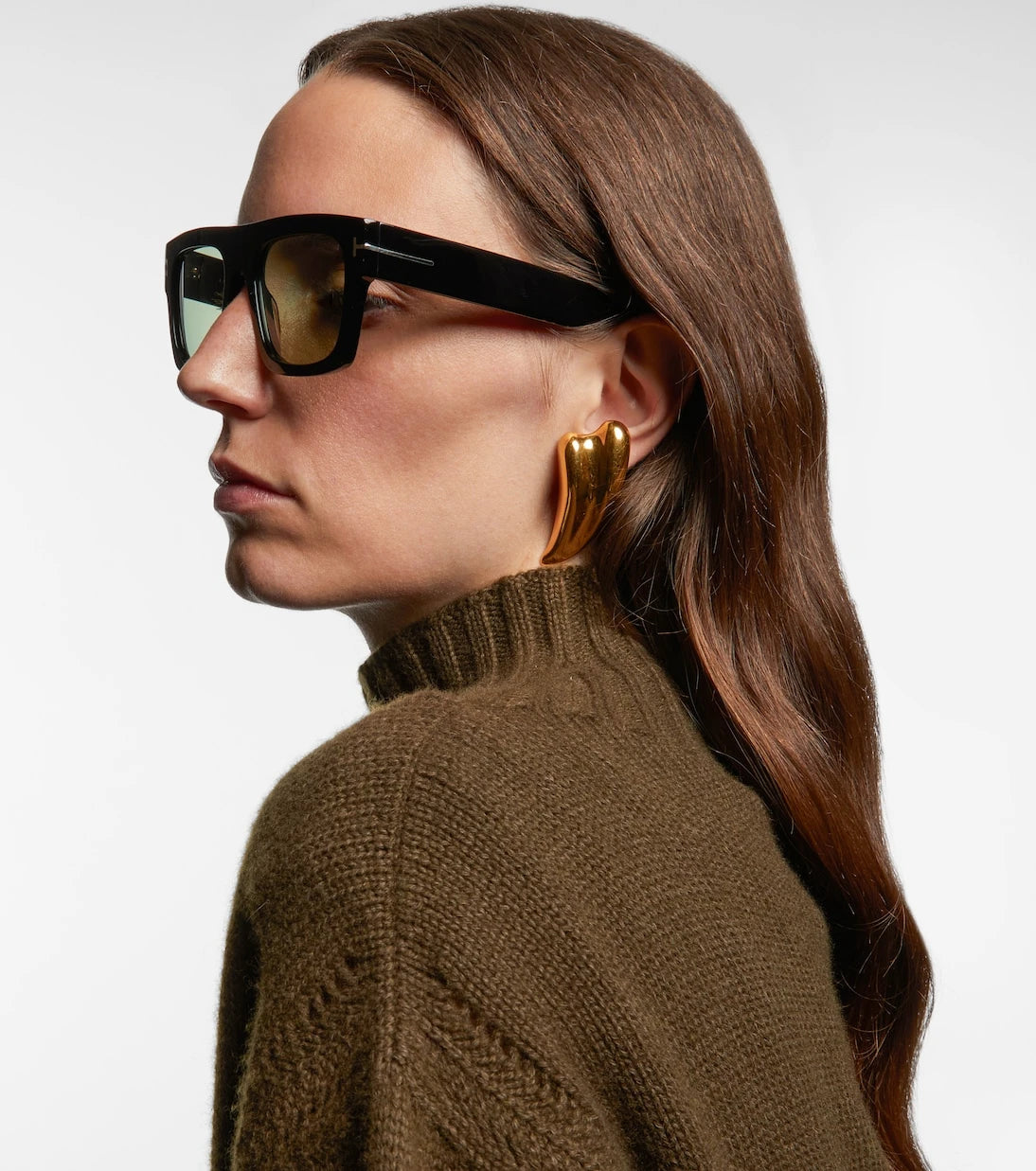 Tom Ford - نظارة فاوستو الشمسية المربعة