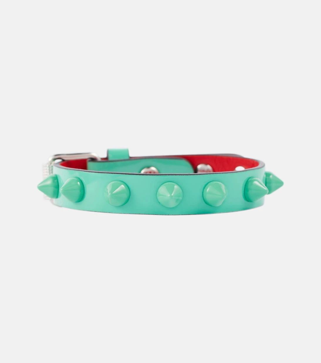 Christian Louboutin - Loubilink embellished leather bracelet