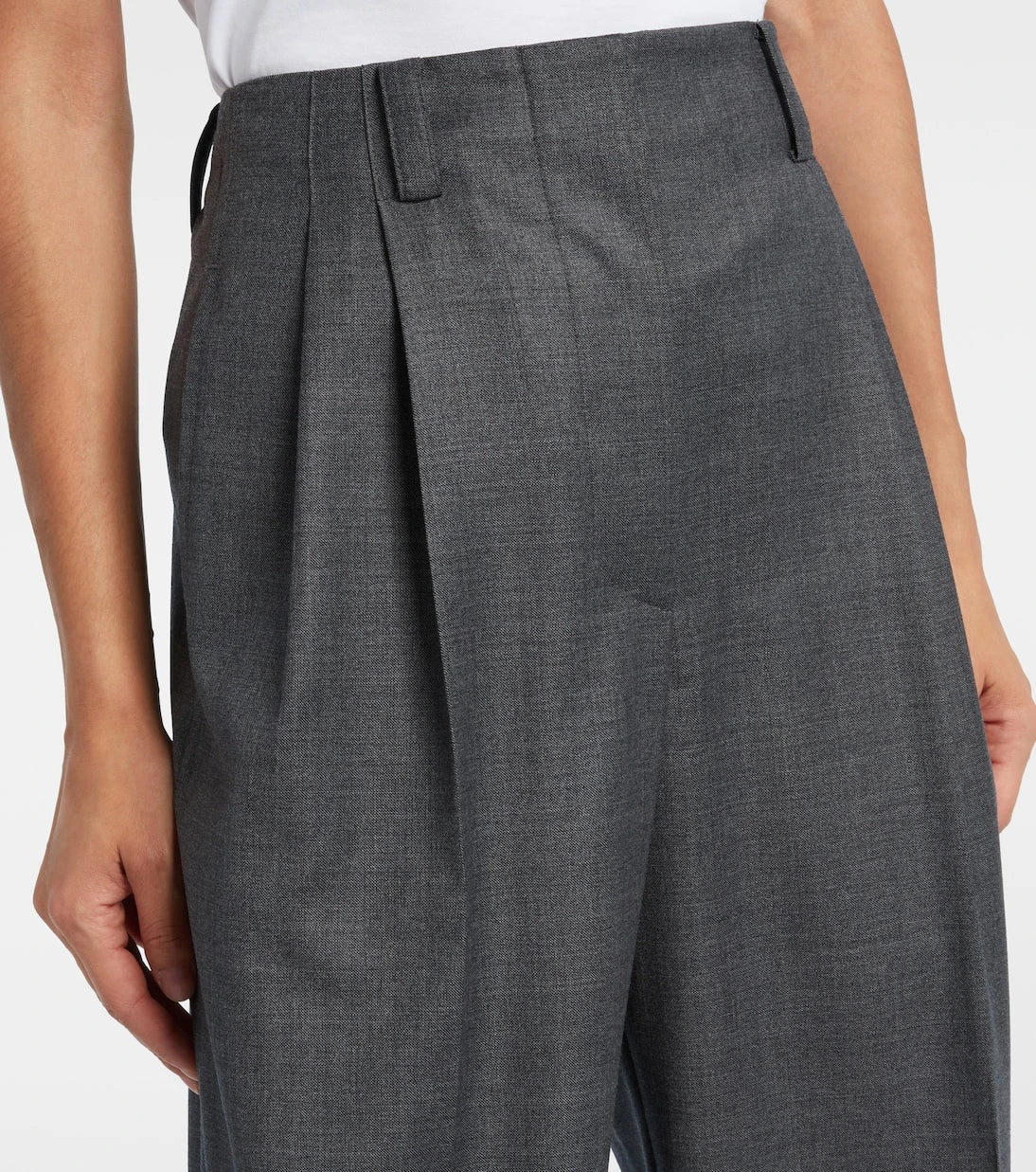 Givenchy - Low-rise wool wide-leg pants
