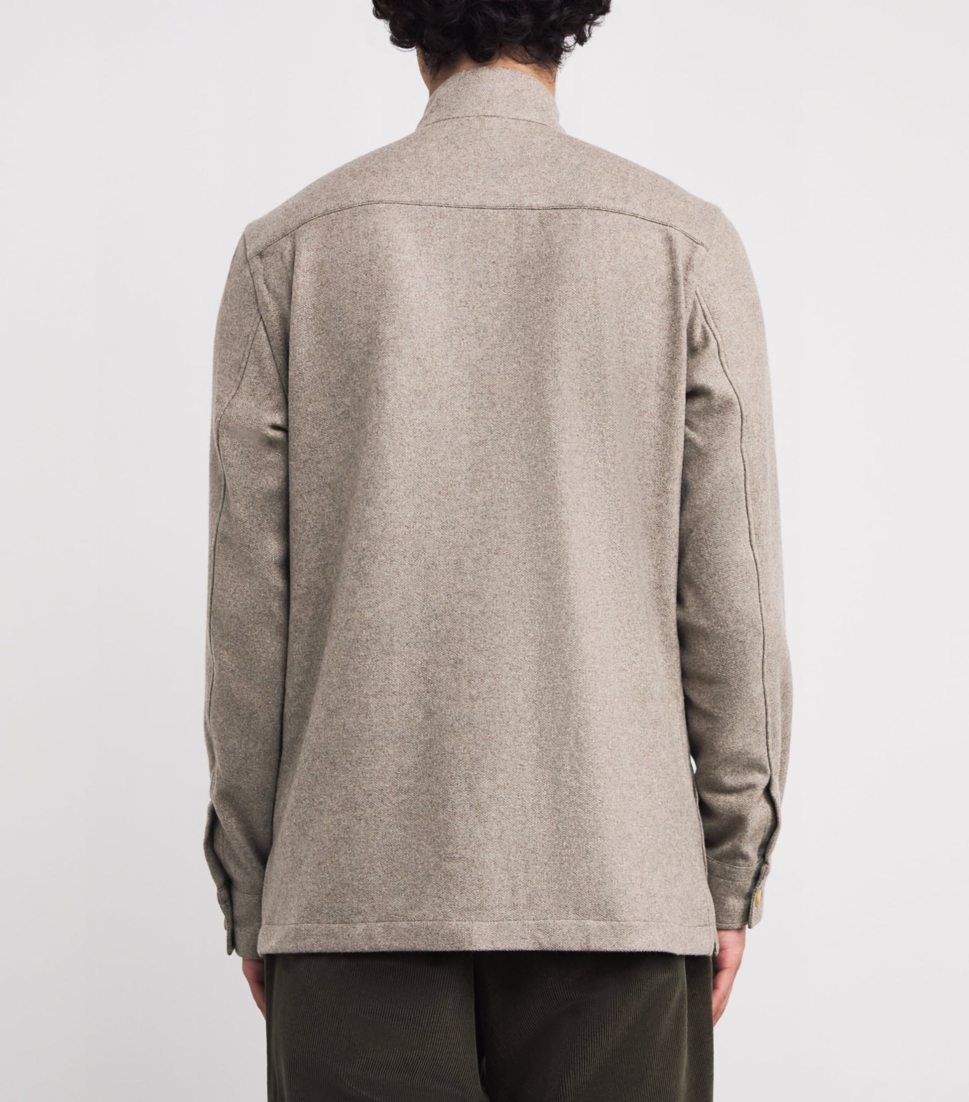 100HANDS Beige Cashmere Overshirt