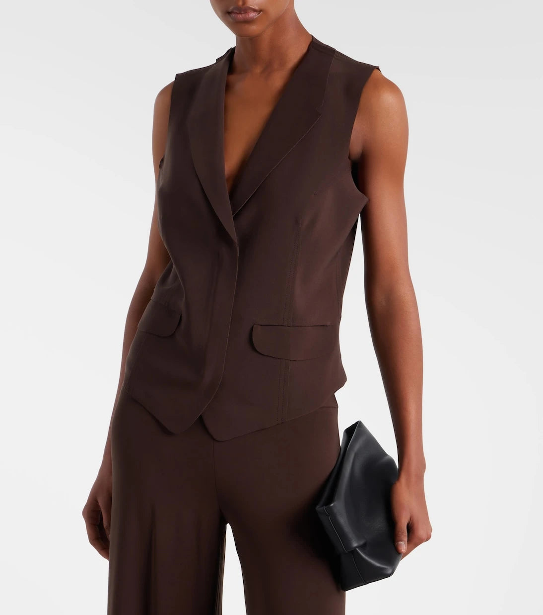 Norma Kamali - Crêpe vest