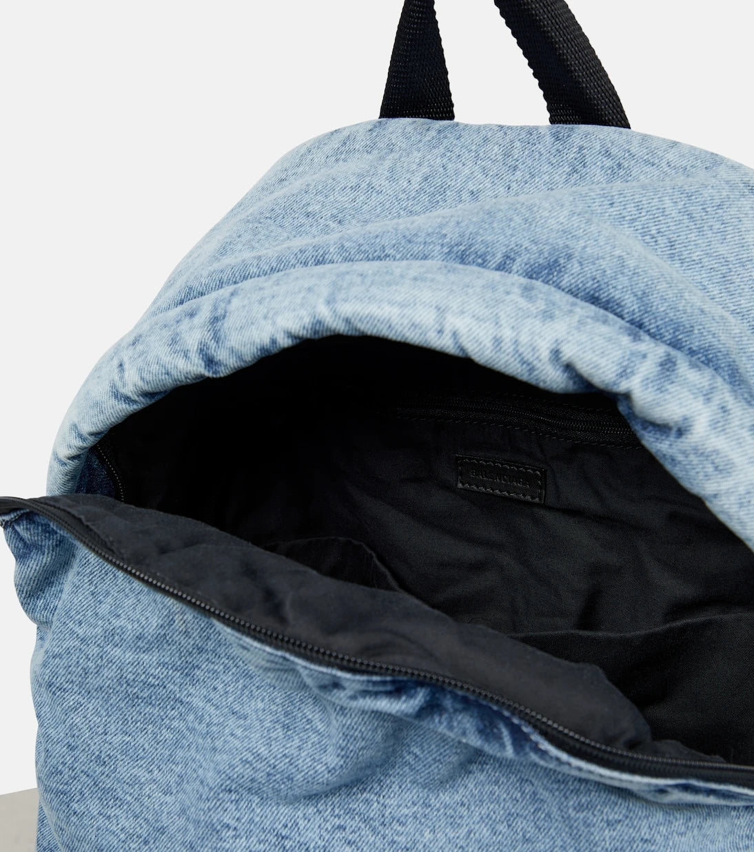 Balenciaga - Padded denim backpack