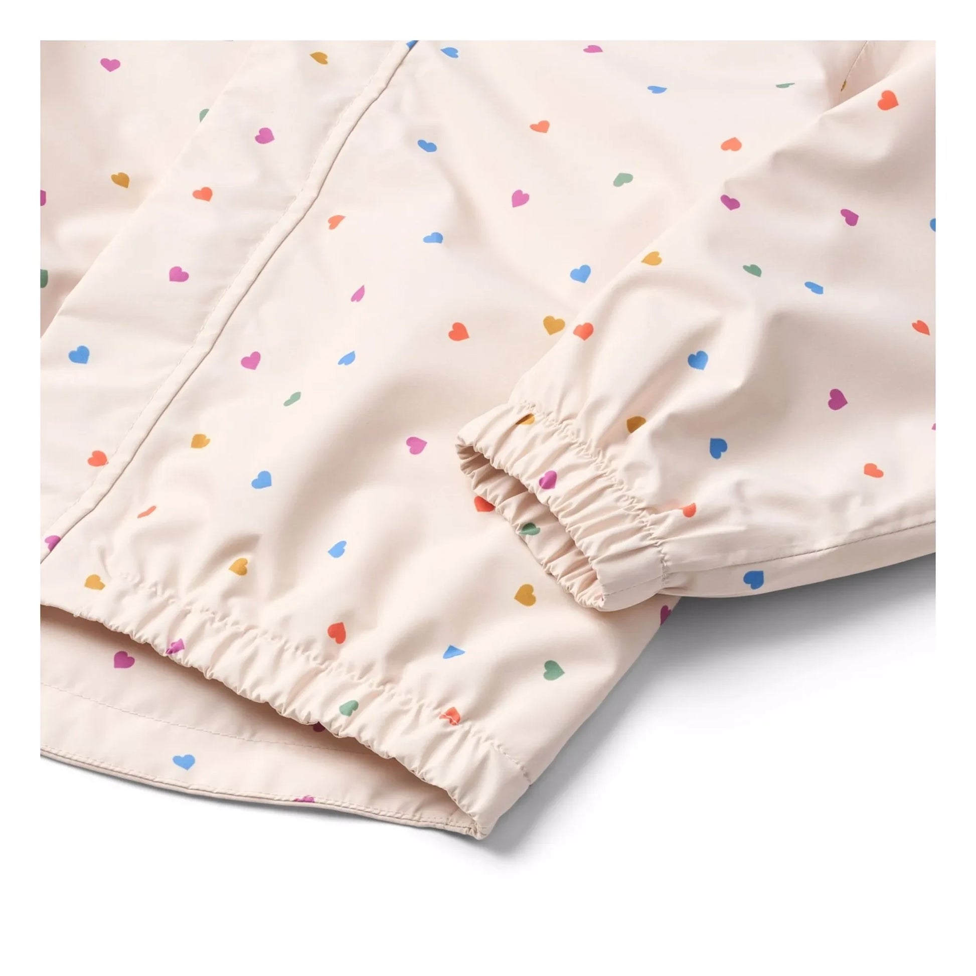 Molo - Waiton Cœurs Recycled Fiber Rain Jacket | Pale Pink