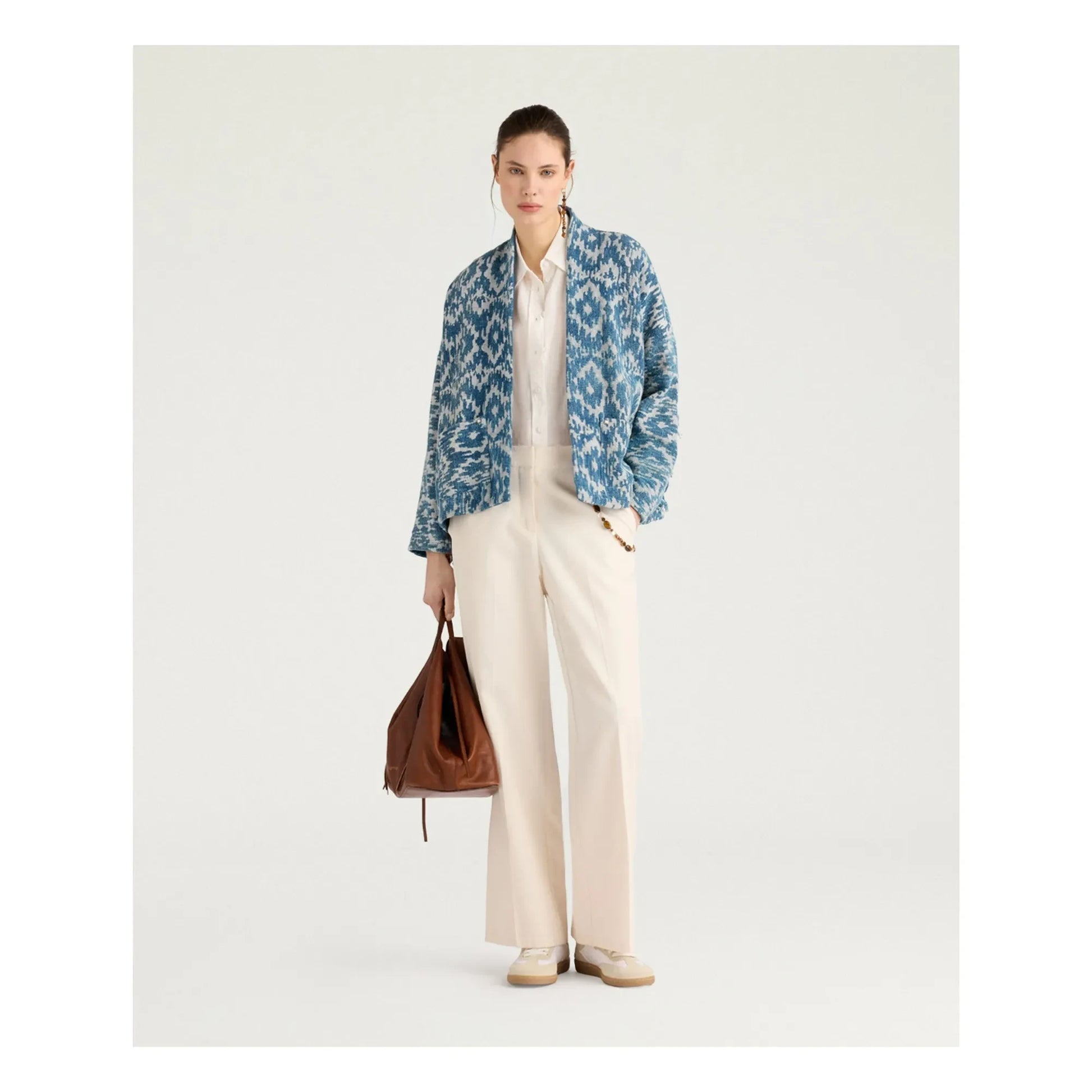 Momoni - Ara Cotton Jacket | Blue