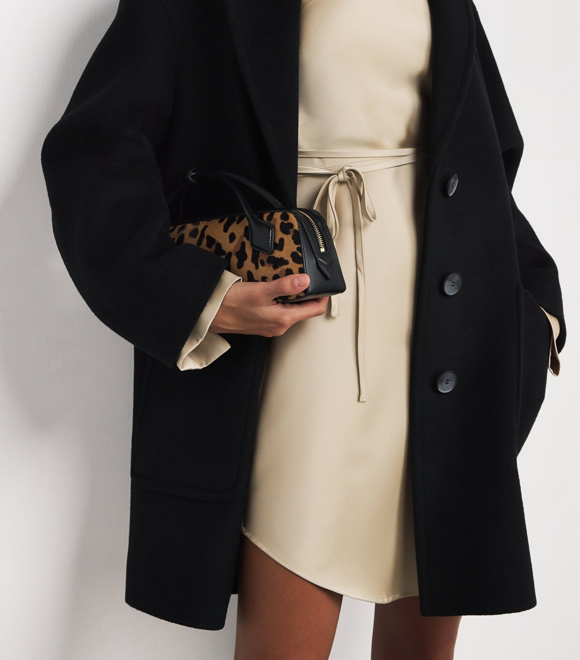 MAX&Co. Beige Satin Mini Dress