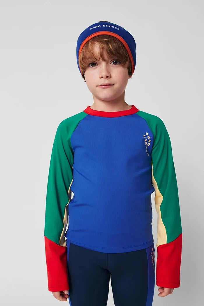 Bobo Choses Color Block Uzun Kollu Çocuk Bluzu