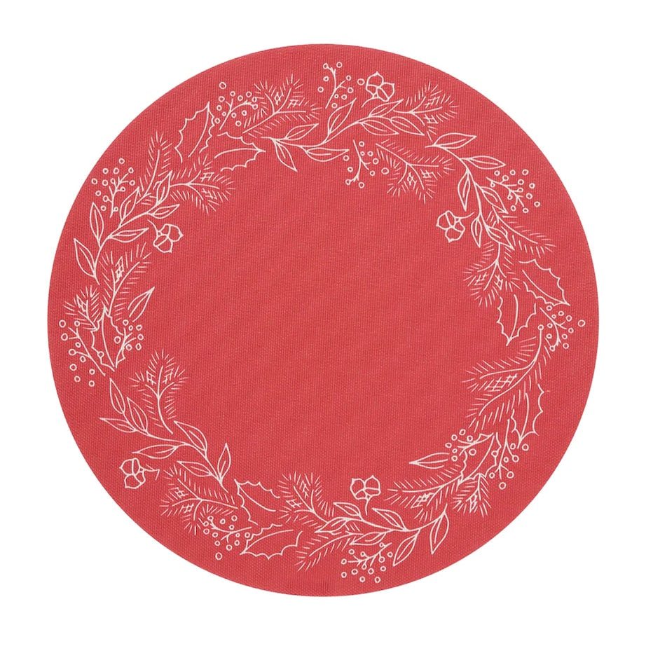 Chilewich x Martha Stewart Wreath Round Placemat