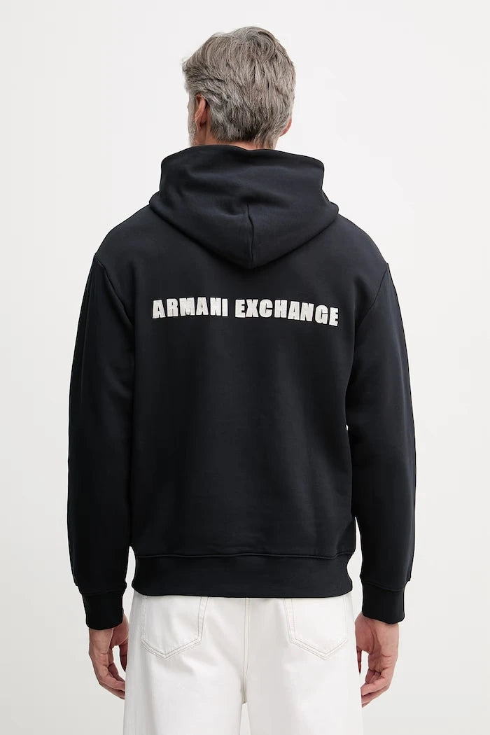 Armani Exchange Erkek Pamuklu Kapüşonlu Sweatshirt