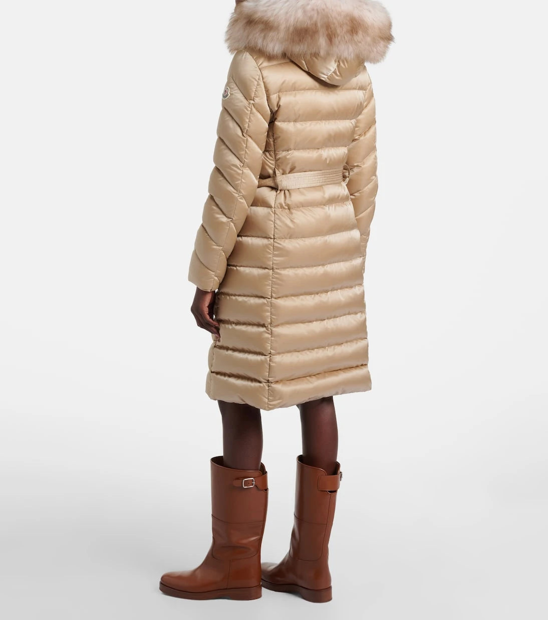 Moncler - Leersie shearling-trimmed down coat