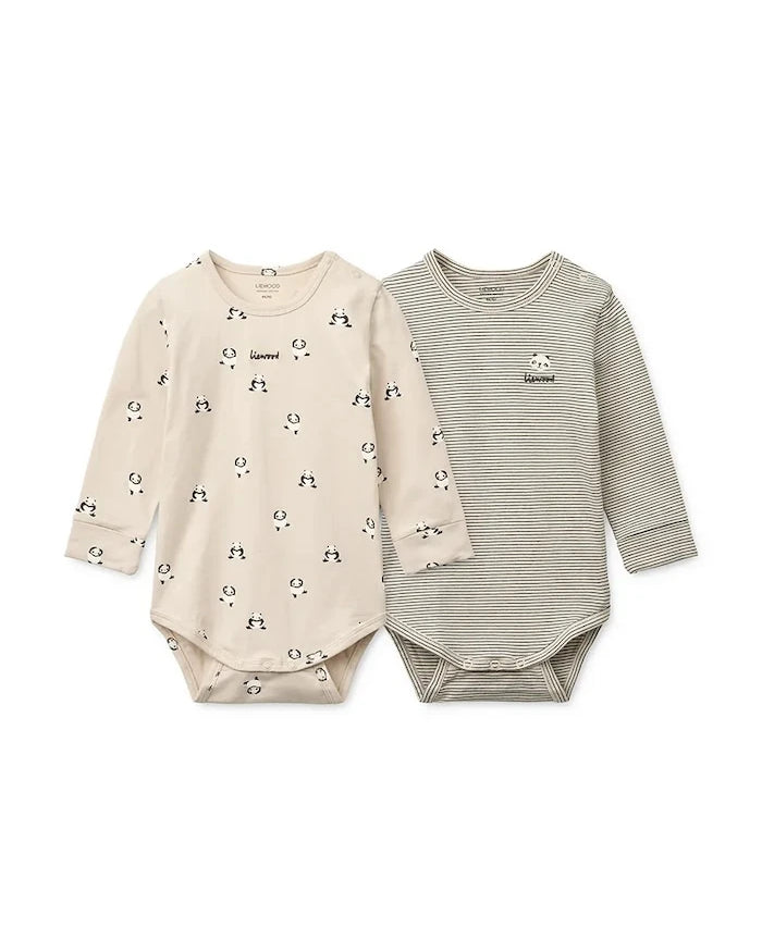 Liewood Yanni Grow Printed Uzun Kollu Bebek Body (2 Adet)