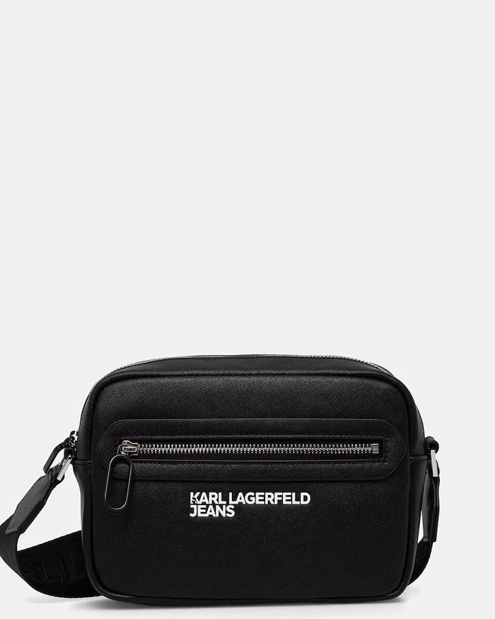 Karl Lagerfeld Jeans erkek suni deri omuz çantası
