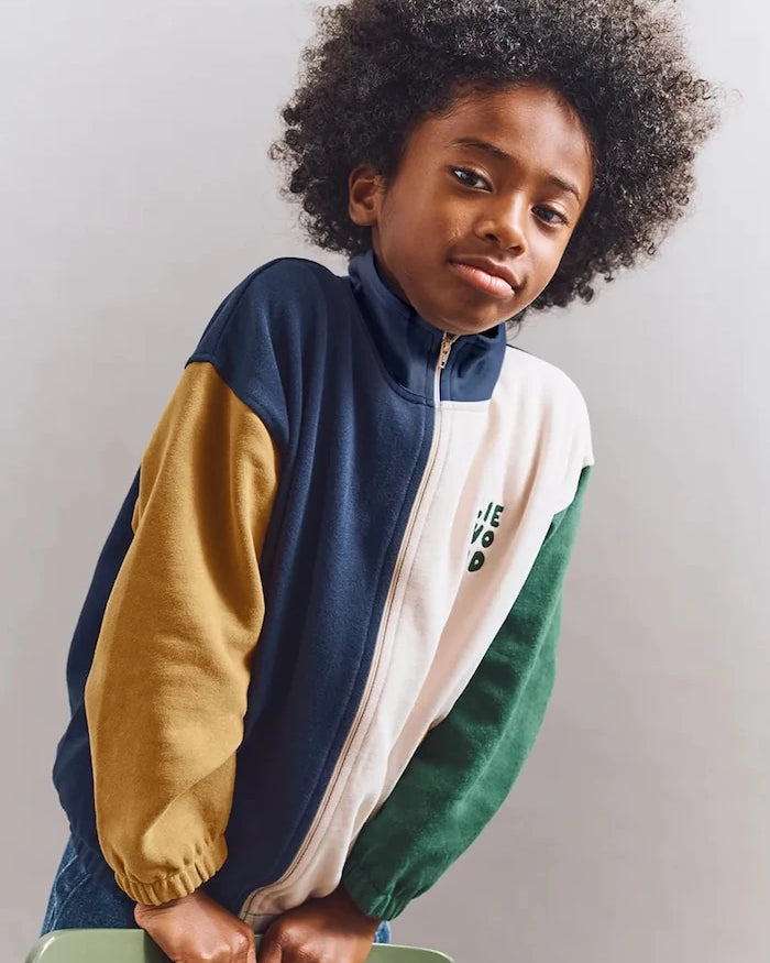 Liewood Cassius Fermuarlı Çocuk Pamuklu Sweatshirt