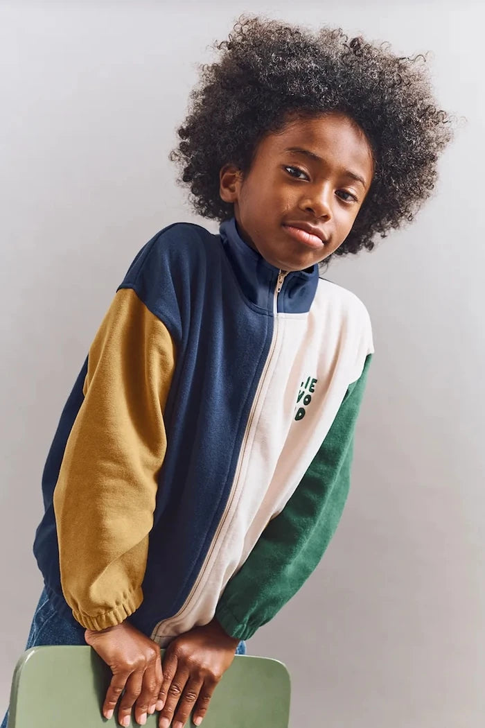 Liewood Cassius Fermuarlı Çocuk Pamuklu Sweatshirt