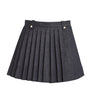 Maje Black Denim Pleated Skort