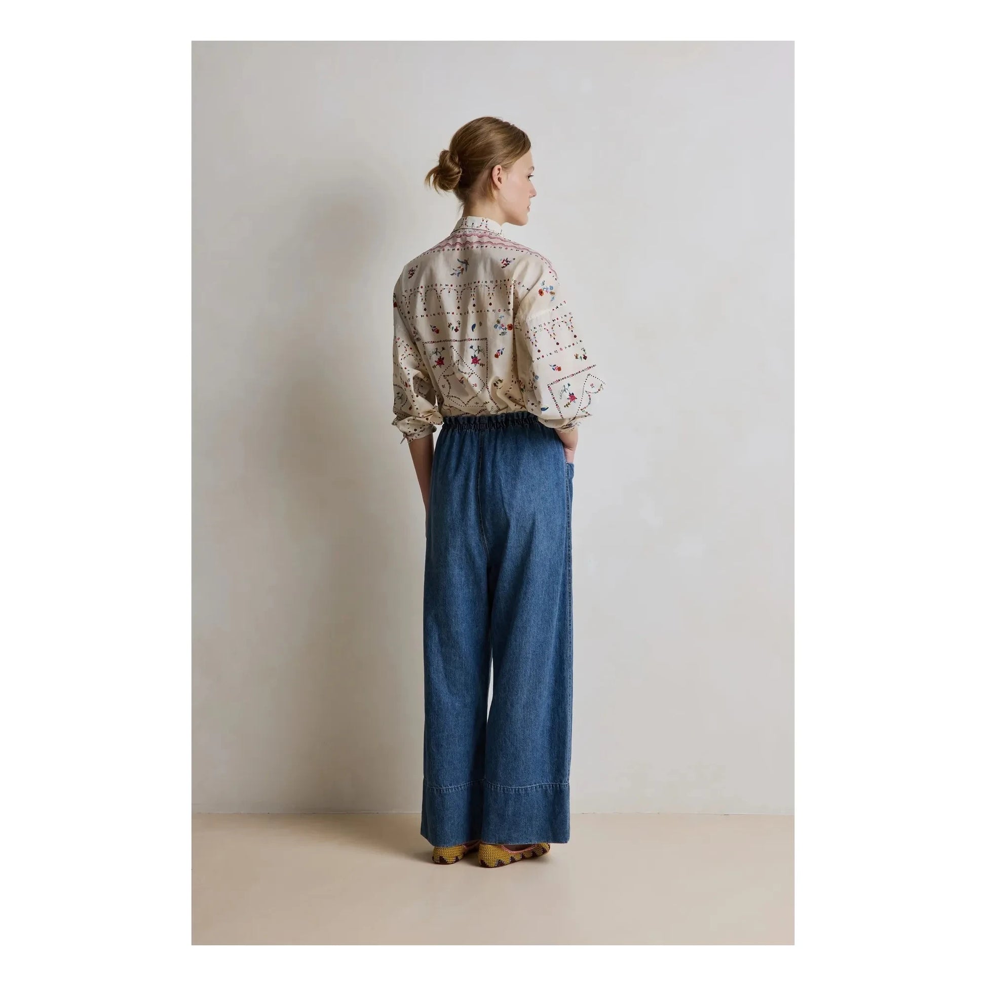 Hod - Babakar Cotton Pants | Navy blue