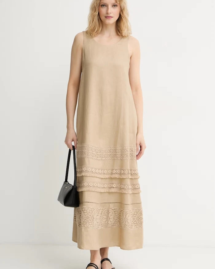 Weekend Max Mara лен yazlık elbise