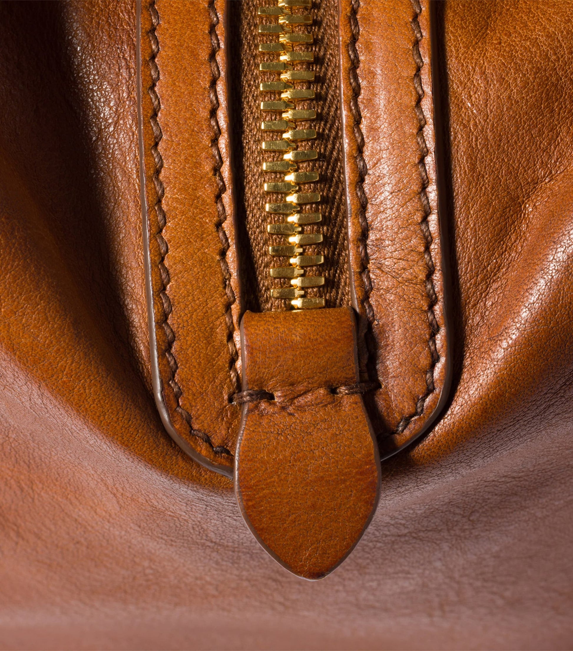 Brown Leather Top-Handle Bag