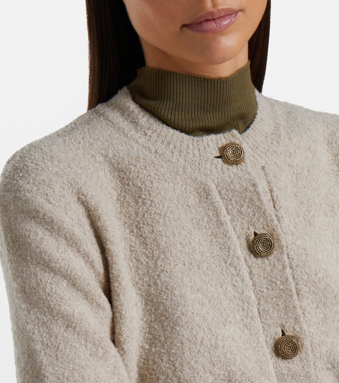 Altuzarra - Harris cropped wool-blend cardigan