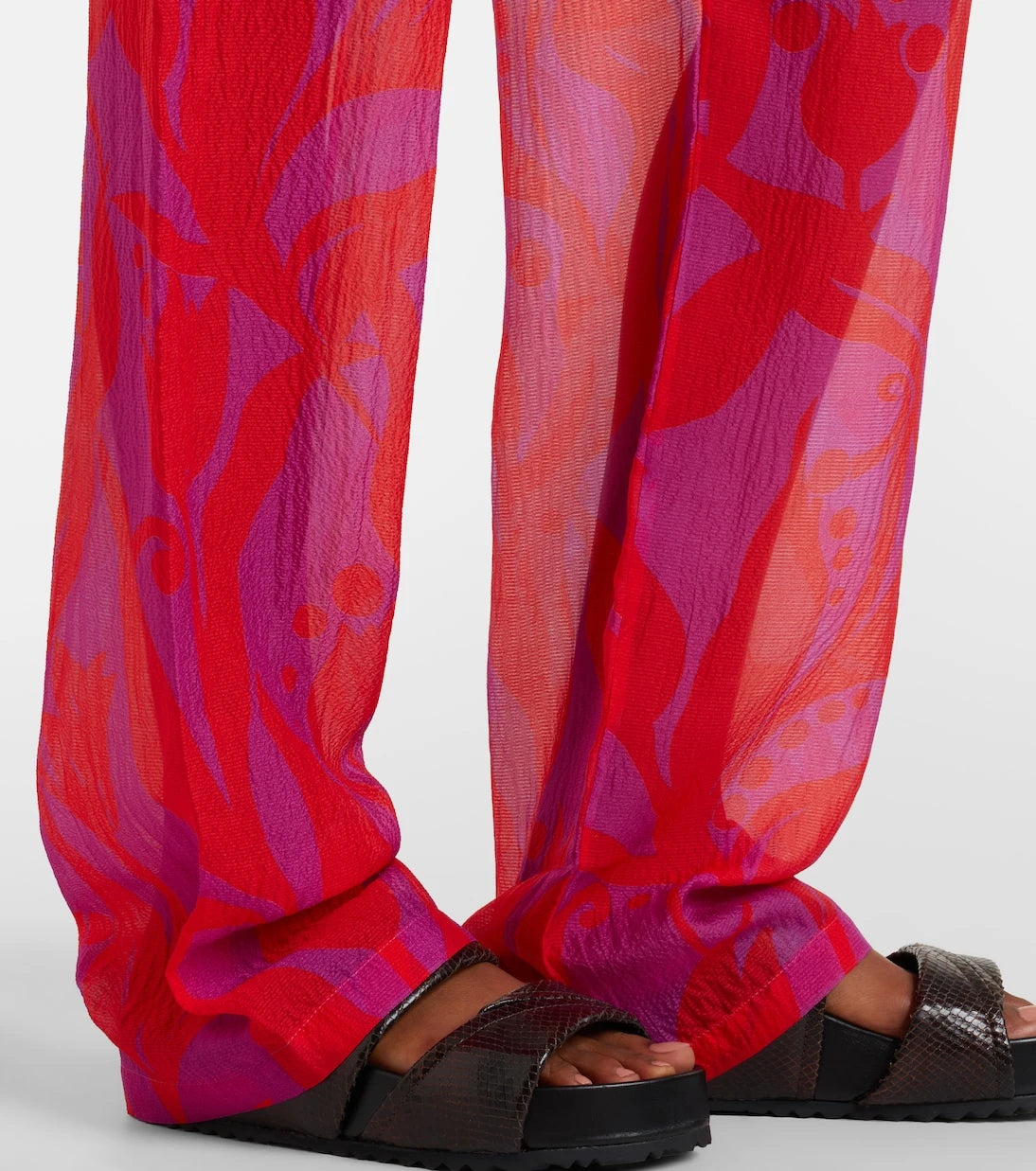Dries Van Noten - Pachas silk straight pants