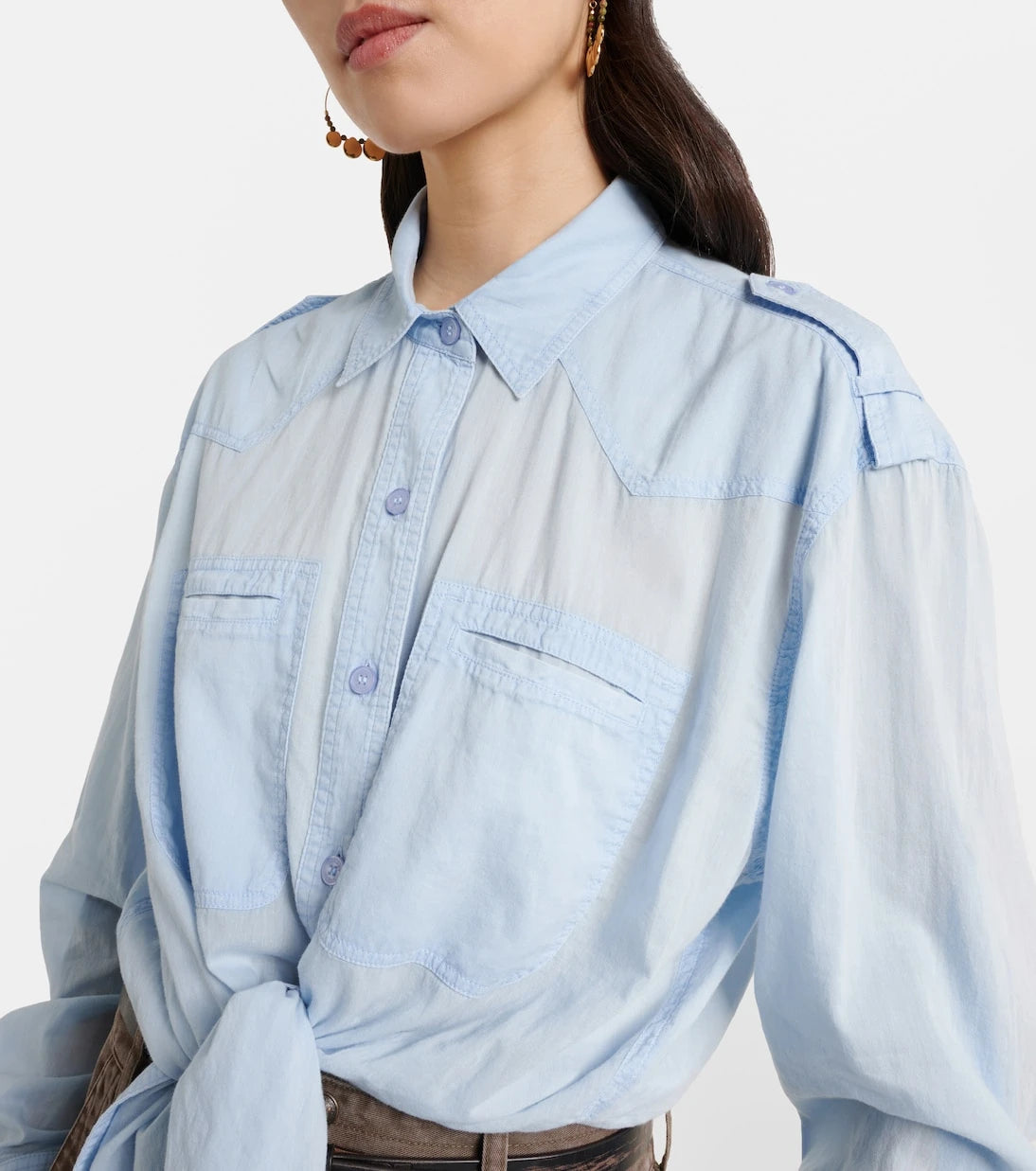 Marant Etoile - قميص قطن فاليان