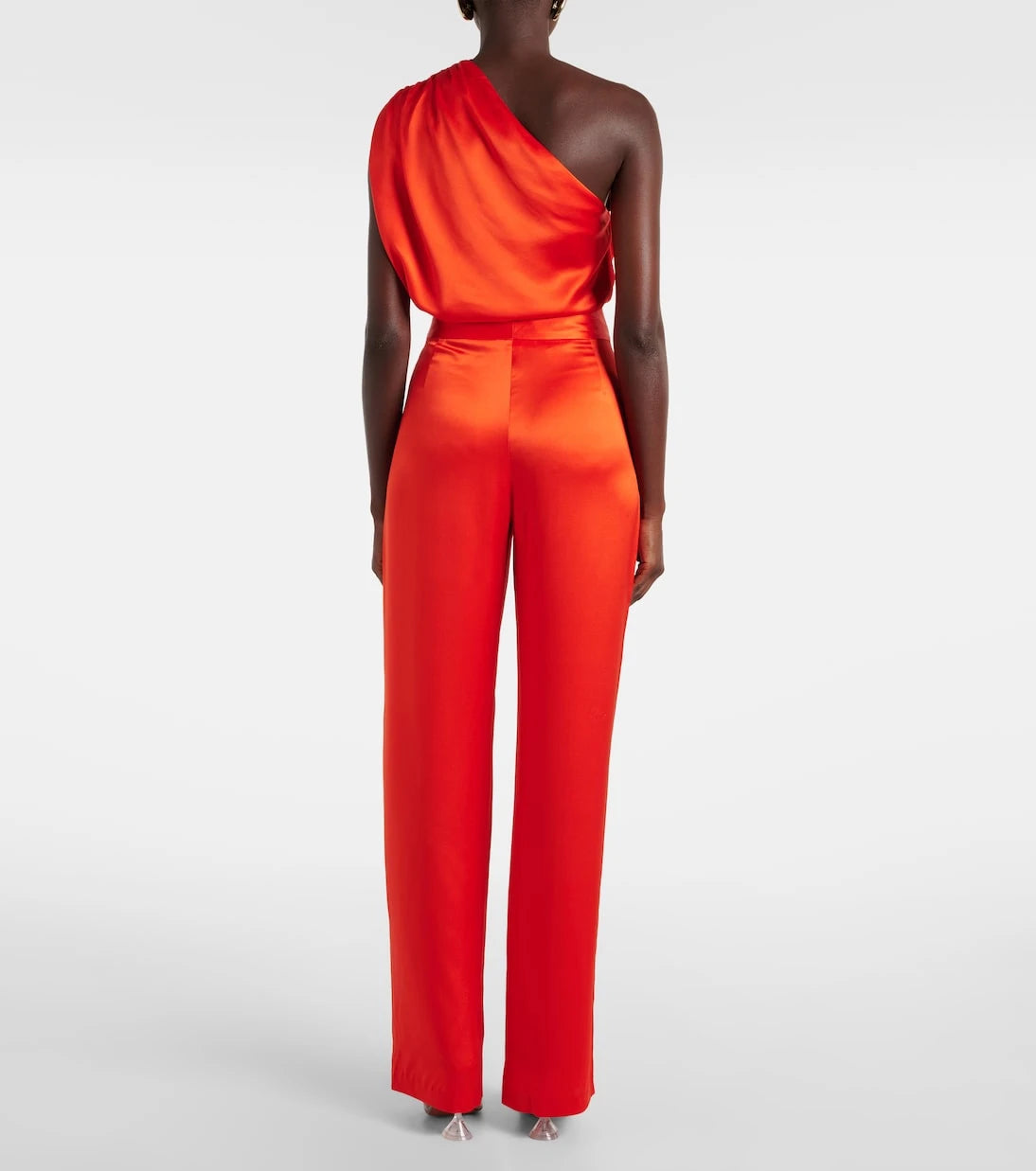The Sei - High-rise silk satin wide-leg pants