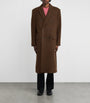 Wool-Blend Double-Breasted Coat BROWN