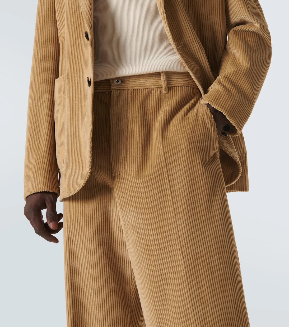 Bottega Veneta - Cotton corduroy straight pants