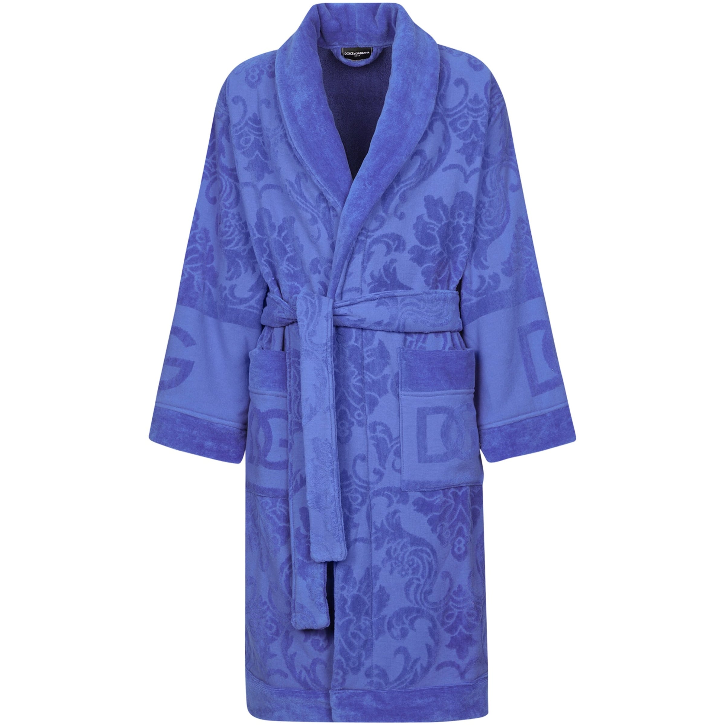 Dolce & Gabbana Casa Terry Cotton DG Logo Robe
