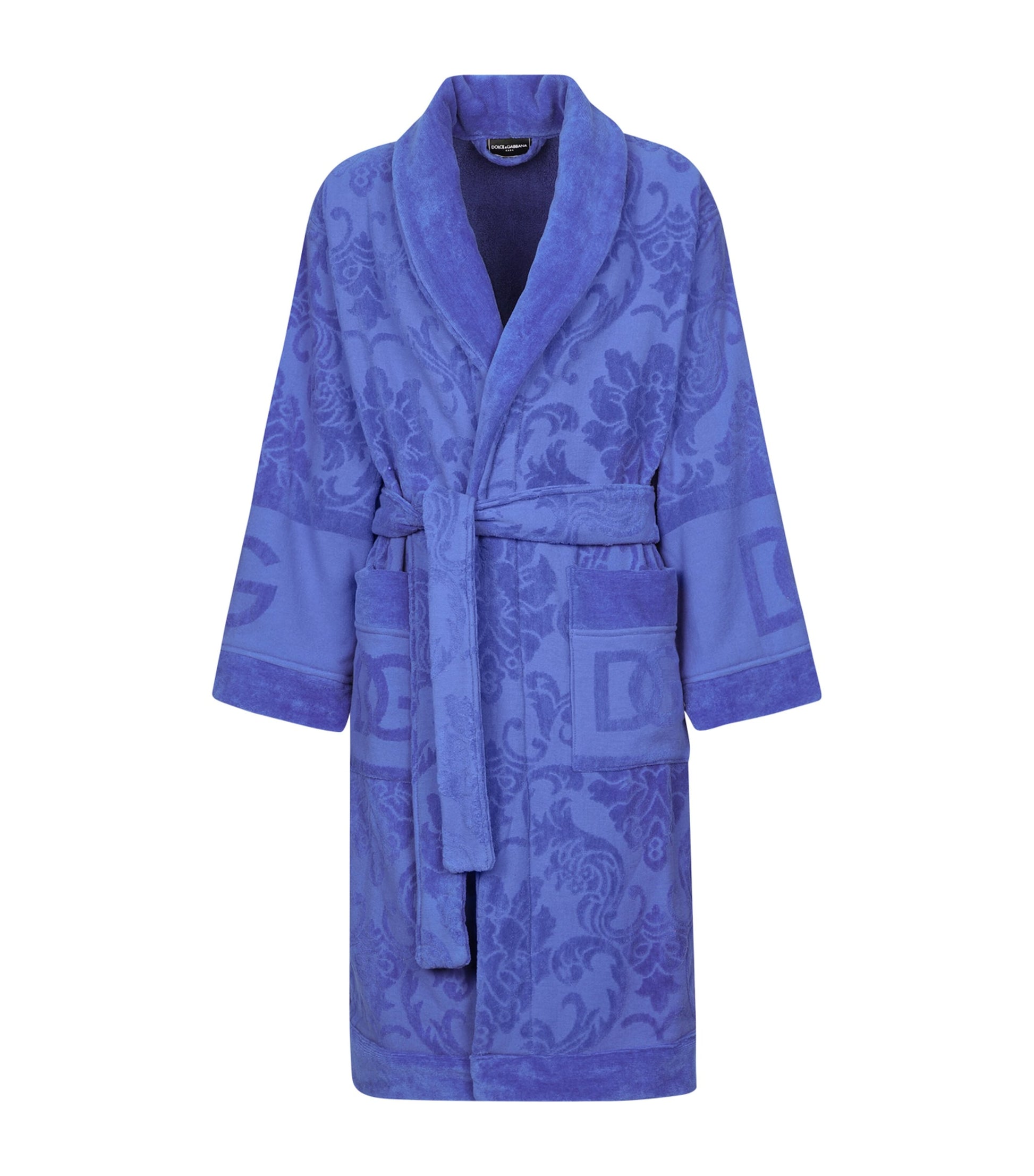 Dolce & Gabbana Casa Terry Cotton DG Logo Robe