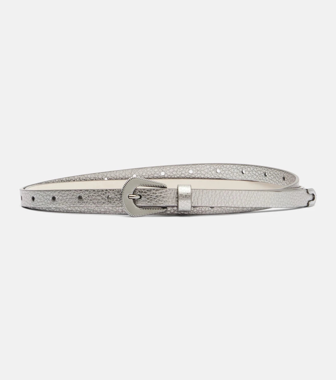 Brunello Cucinelli - Metallic leather belt