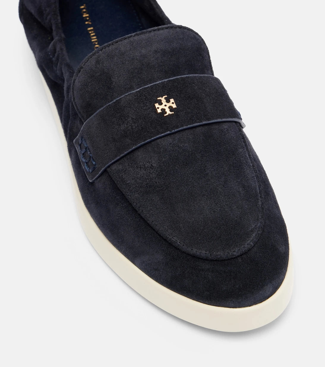 Tory Burch - Çift T süet loafer ayakkabı
