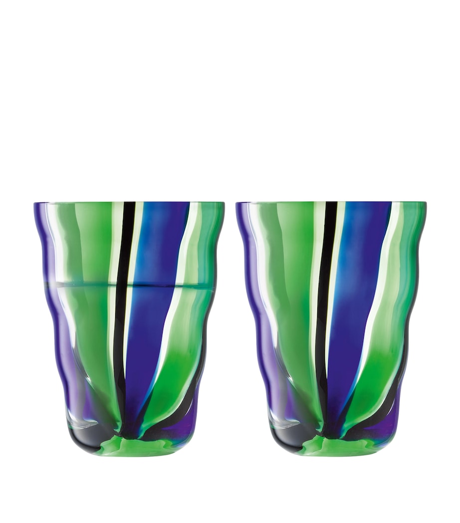 Set of 2 Folk Tumblers (280ml)