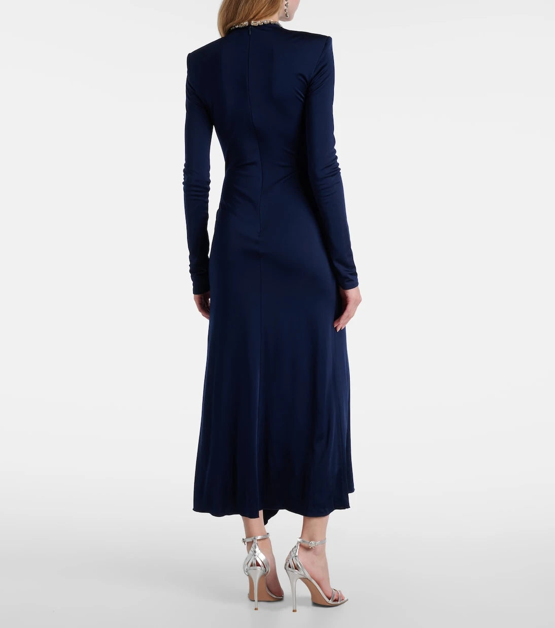 David Koma - Crystal-embellished gathered midi dress