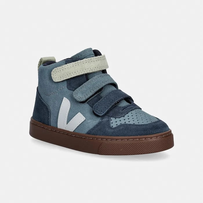 Veja Small V-10 Mid маратонки за деца от велур