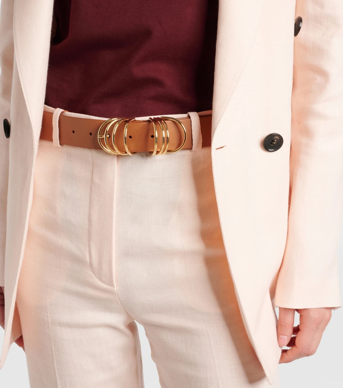 Tod's - Embellished leather belt