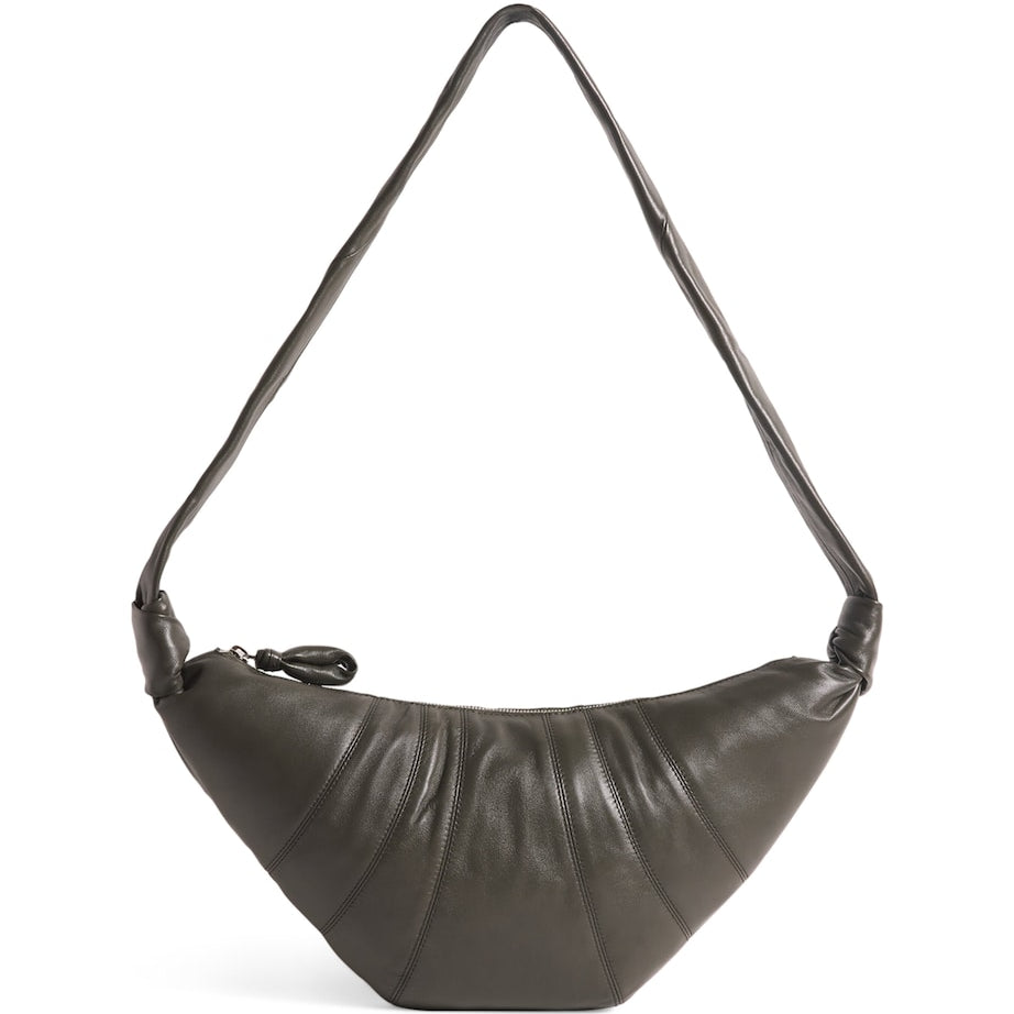 Lemaire Green Medium Nappa Leather Croissant Bag