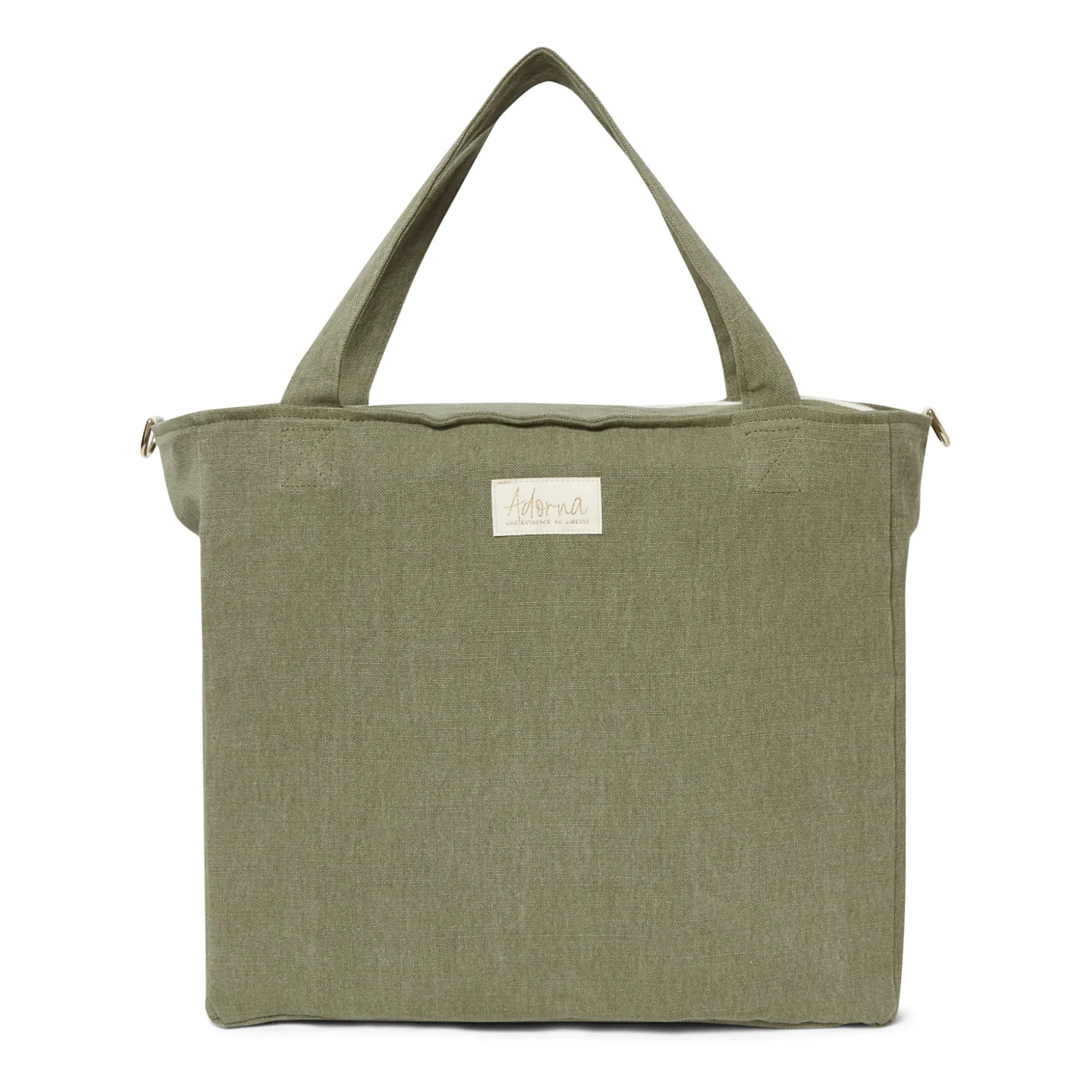 Adorna - Isia Linen Changing Bag | Khaki
